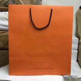 2023 Whole luxury paper bags brand shopping bags gift bag sizes 29cm 32cm 43cm hadled shopping bag231d