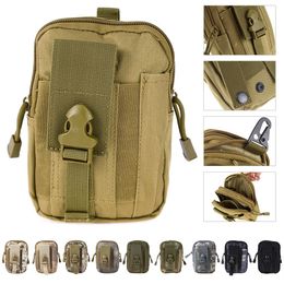 8 Colours 1000D Tactical Molle Oxford Waist Belt Bags Wallet Pouch Purse Outdoor Sport tactica Waist Pack EDC Camping Hiking Bag A5233W