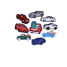 Shoe Parts Accessories Cartoon Car Pvc Charms Shoes Buckles Boy Girls Fit Bracelets Clog Jibz Wristband Kids Boys Gift Drop Delivery Dhwcc