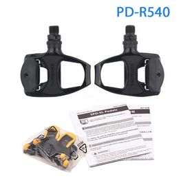 Bike Pedals PD-R540 Road Bike Pedals SPD Self-Holding Pedals Cycling Components Racing Cleat Parts 220829208W