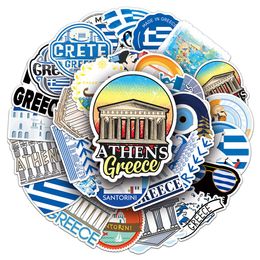 50pcs cartoon greek creative graffiti stickers PVC fashion skateboard diy car waterproof decoration