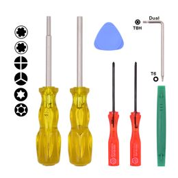 7 in 1 Game Repair Tool with 2.5Y Tri-wing 3.8 4.5 mm Security Screwdriver for Switch Tools Kit 150set/lot