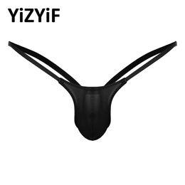 Mens Lingerie Jockstrap Bikini Thong G-string Underwear Low Rise Jockstrap Open Back Stretch Bikini G-string Briefs Underwear277g