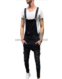 Men's Jeans Men039s Jeans Mens Casual Overall Skinny Solid Colour Pants Dungarees Slim Fit Trousers Male Overalls Jump Suit Denim For Men1941552L230911