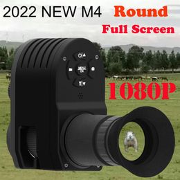 Hunting Cameras Megaorei 4 Night Vision Scope Camera Portable Rear Sight Add on Attachment 1080p HD 4X Digital Zoom 221110228N