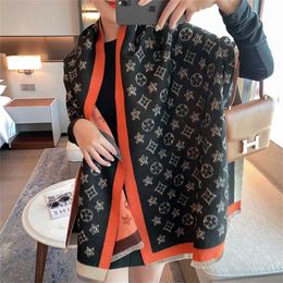 12% OFF Scarf for women autumn winter new style Pentagram pattern cashmere like warm scarf air conditioning room cloak in spring and summer