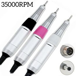 Nail Manicure Set 35000RPM Aluminium Alloy Drill Handle Handpiece Upgraded General Motor Automatic Voltage Adaptation Accessories 230911
