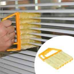 Window Cleaning Brush Air Conditioner Duster Cleaner With Washable Venetian Blind Blade Cleanings Cloth Groove Windows Cleaner Wholesale