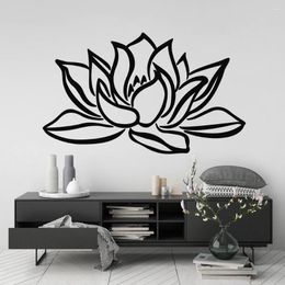 Wall Stickers Lotus Flower Sticker Art Modern Spiritual Yoga Decal Room Decor Removable Interior Home B484