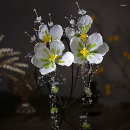 Hair Clips Handmade Lovely Lady Hawaii Flower Corsages Pin Clip Seaside Wedding Bridal Side Jewellery