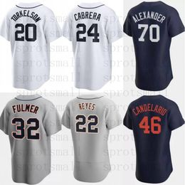 Custom Mens Women Youth Miguel Cabrera Baseball Jerseys Javier Baez Tyler Alexander Akil Baddoo Matthew Boyd Beau Brieske Matt Vierling Kerry Carpenter Shirt