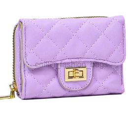 2023 Manruike New designer Wallet Women's Simple Lock Buckle Girl Zipper Card Bag Wallet high quality wallets purse caitlin_fashion_bags