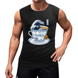 Men's Tank Tops The Great Kanagawa Top Gym Wear Men Summer Cool Things