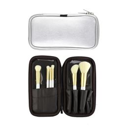 3pcs Cosmetic Cases Women Portable PU Makeup Organizer Double Zipper Eco Friendly Packaging Travel Storage Bag Mix Color