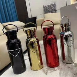 Simple Designer Water Bottles Durable Kettle High Quality Stainless Steel 500ML Adults Children Outdoo Cycling Sports Thermal Insu2626