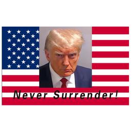 3X5 feet Trump Has Never Surrendered The Flag Trump 2024 Campaign Flag Customization