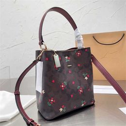 C-bag Luxury Designer Bag Drawstring Bags Print Shoulder Bucket Fashion Designers Handbag Lady Crossbody Purse 230206