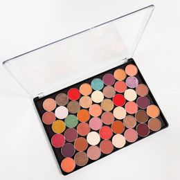 Eye Shadow XL Large Empty Magnetic Plastic Eyeshadow Palette Makeup Storage Box Clear Lid 20pcs Adhesive Metal Stickers 230909