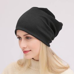 Fashion Cotton Slouchy Beanie Hats Soft Sporty Street Style Hip Hop Casual Loose Headwear Caps for Women and Men 20 Colors