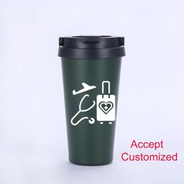 Coffee Pots Stainless Steel Travel Mug Vacuum Double Walled Reusable Tumbler For And Cold Water Tea