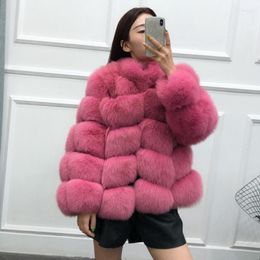 Pele feminina inverno casaco falso comprimento médio outwear moda grosso quente outcoat temperamento feminino jaqueta de cor sólida