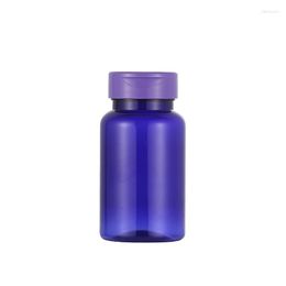 Storage Bottles Customization Semi Transparent Purple Empty Translucent Bottle High Grade Plastic Container 80 To