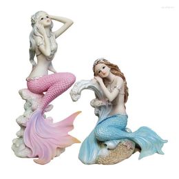 Jewellery Pouches European Style Mermaid Resin Ornaments Creative Fish Sculpture Decorations Office Living Room Wholesale