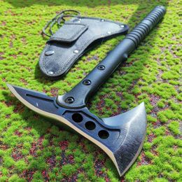 Camping Multi-function Axe Tomahawk Army Outdoor Axes Hand Tool Fire Axe Hatchet Ice AxE Tactical Survival Hunting Pocket Knives