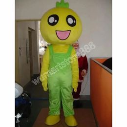 Mascot Costume Yellow Walking Doll Mascot Costumes Halloween Christmas Event Role-playing Costumes Role Play Dress Fur Set Costume