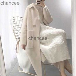 Sweaters genuine mink cashmere sweater women pure cashmere cardigan knitted mink jacketn winter long fur coat free shipping 2019 DC486 HKD230911