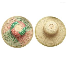 Wide Brim Hats Handwoven Bamboo Sun Hat With Adjustable Chin Strap For Outdoor Activities Wholesale