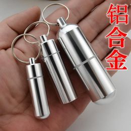 Keychains Man Keychain Creative Key Ring Outdoor Chain Womans Tools Multifunctional Portable Stainless Steel Box Waterproof Metal