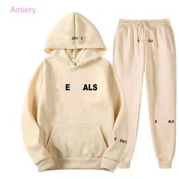 Designer Tracksuit Women 2023 Autumn Winter Fashion Branded Two Piece Set Letter Printed Unisex Fleece Hoodie And Sweatpants 2PCS Pants Sets Outfits