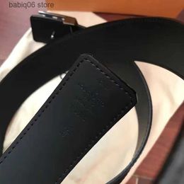 Belts Men's designer belt women's men's casual letter smooth V gold and silver buckle belt length size 90-125cm T230911