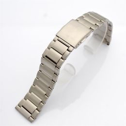 Universal solid flat interface titanium Watch Bands metal Strap Bracelet titaniumalloy men's width 20 21 22 23mm260H