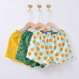 Underpants 3PCS Men Underwear Cotton Loose Shorts Mens Boxers Multi Colour Printed Men's Panties Homewear Comfortable Pack