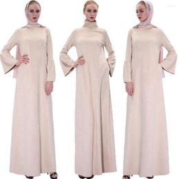 Ethnic Clothing Seude Abaya Dubai Jilbab Muslim Women Hijab Dress Turkish Kaftan Flared Sleeve Long Party Gown Islamic Warm Robe Abayas