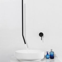 Ceiling Mount Bathroom Faucet For Basin Sink Bathtub Artistry Quality H & Cold Water Mixer Tap Black Brushed Gold266B