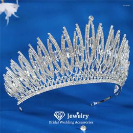 Hair Clips Vintage Crowns Women Accessories Wedding Hairwear Bridal Headpiece Engagement Jewellery Gold Silver Colour Tiaras Hx588