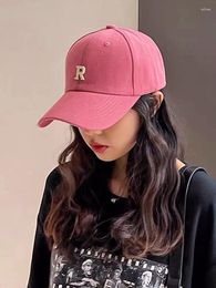 Ball Caps Spring And Summer Net Celebrity Women Men Fashion R Letter Baseball Cap Sun Protection