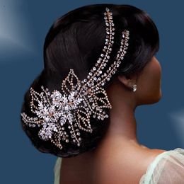 Silver Gold Headpieces Shinning Tiaras And Crowns Bride Crystal Wedding Crown Queen King Hair Jewelry Head Accessories Hairbands