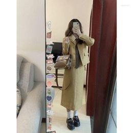 Two Piece Dress UNXX Blazer Casual Women's Jacket Suit With Long Skirt Elegant Sets 2 Pieces Suits Female Formal Outfits Office Lady Women