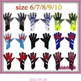 4MM Goalkeeper Gloves Finger Protection Professional Men Football Gloves Adults Kids Thicker Goalie Soccer glove328s249B