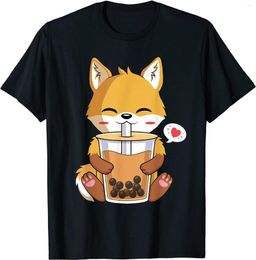 Men's T Shirts Kawaii Anime Drinking Boba Bubble Lover T-Shirt