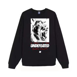 Undefeated Mens Designer Hoodies Dog Graphic Printed Pullover Hoodie Loose Casual Hooded Sweatshirt Oversize Size S-2XL