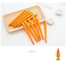 Student Carrot Water-Based Pen Creative Cute Black Refill Neutral Stationery Personalised Signature Gel Pens