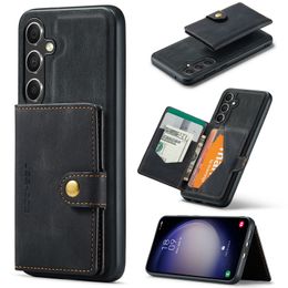 PU Leather 2in1 Detachable Wallet Case For Samsung Galaxy S23 FE S22 Ultra S21 S20 Note 20 Note10 9 Card Holder Flip kickstand Conque