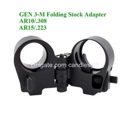 Ar Folding Stock Adapter Tactical Accessories M4 M16 Gen3-M For /.223 Ar10/.308 Hunting Rifle Aluminum Alloy Drop Delivery