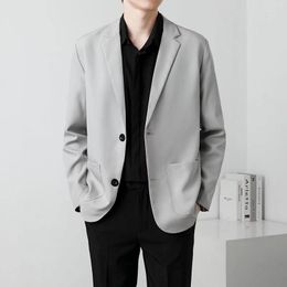 Men's Suits 2023Senior Sense Of Black Casual Suit Jacket Men Design Niche Trend Gang Handsome Small Thin Section Business Tops