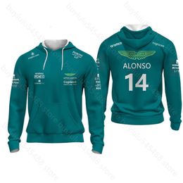 2023 New Men's Jackets F1 Alonso Racing Suit Martin All Team Collection Hoodie